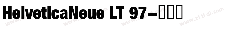 HelveticaNeue LT 97字体转换